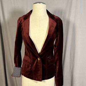 Maeve velvet blazer
